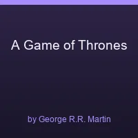 A Game of Thrones cover